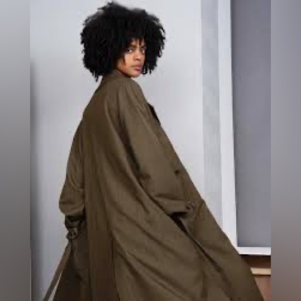 Fried Rice Gilled Trench Coat Urban Outfitters